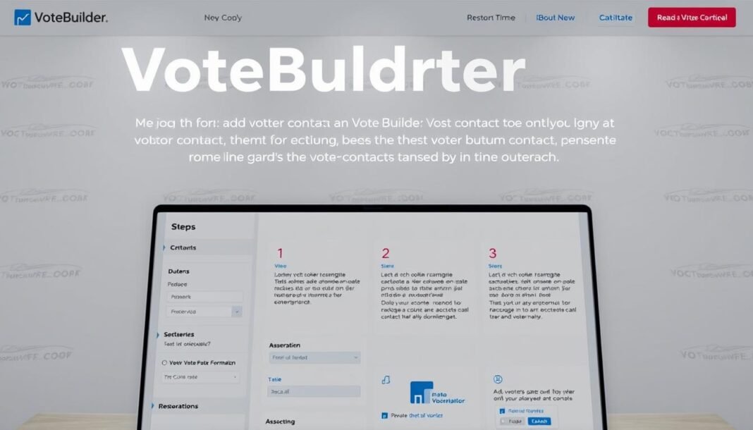 how to add voter contact in votebuilder